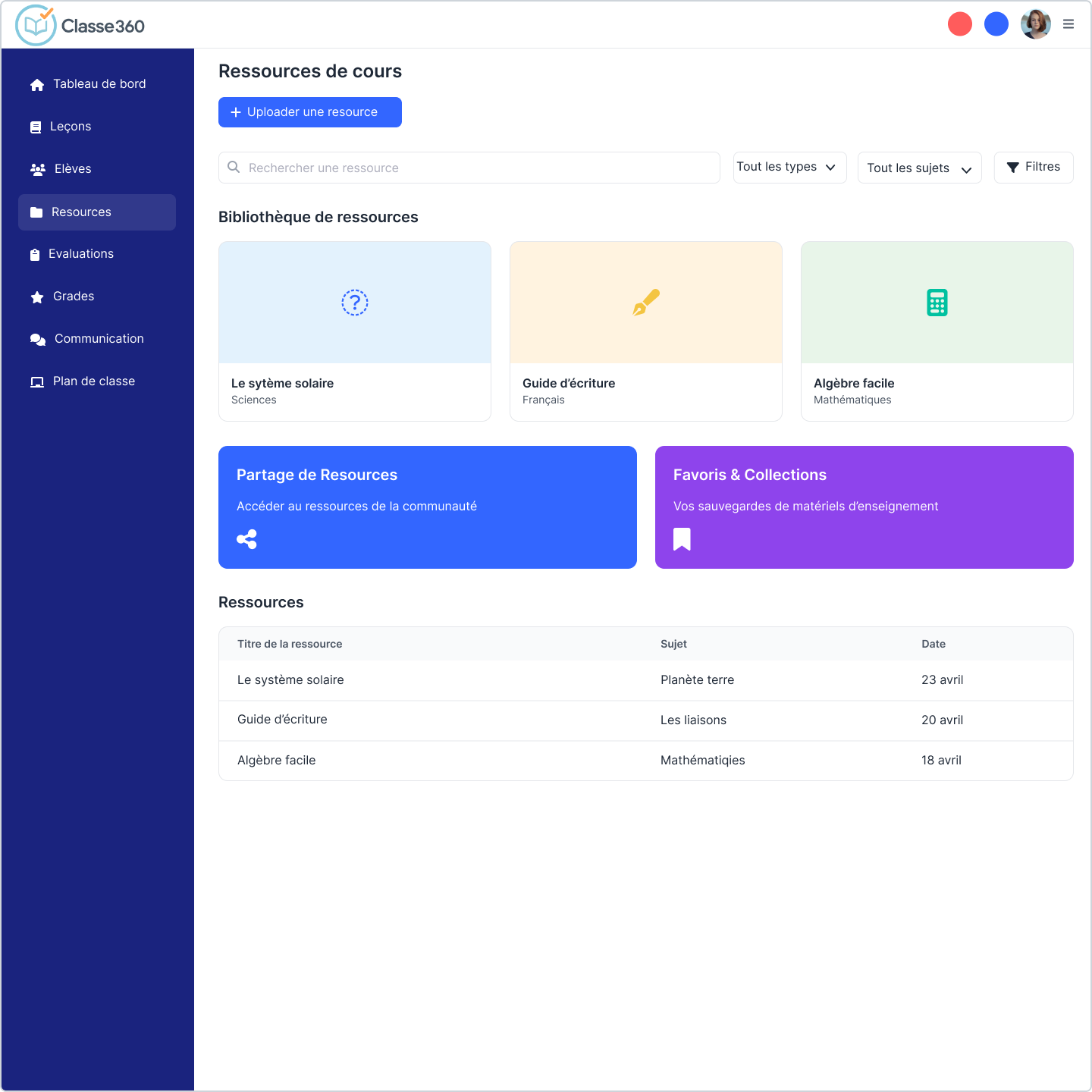 Infographie Classe360